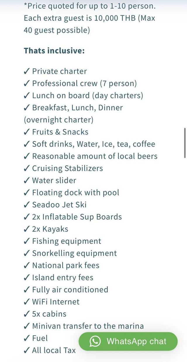 Aft deck dining - seabear