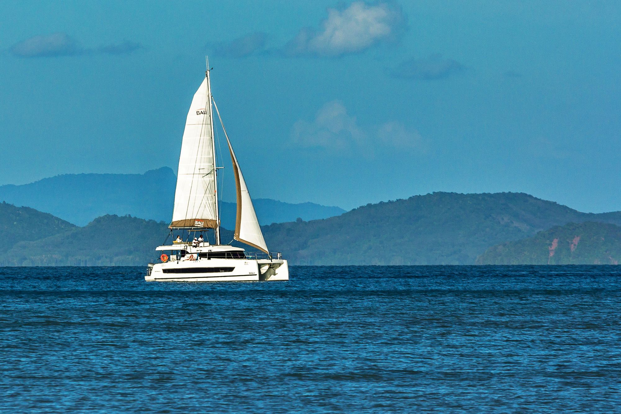 Bali Catspace catamaran sailing off Phuket