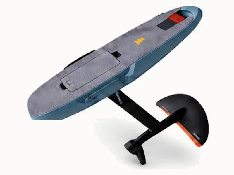 Electric hydrofoil board with the foil mast underneath